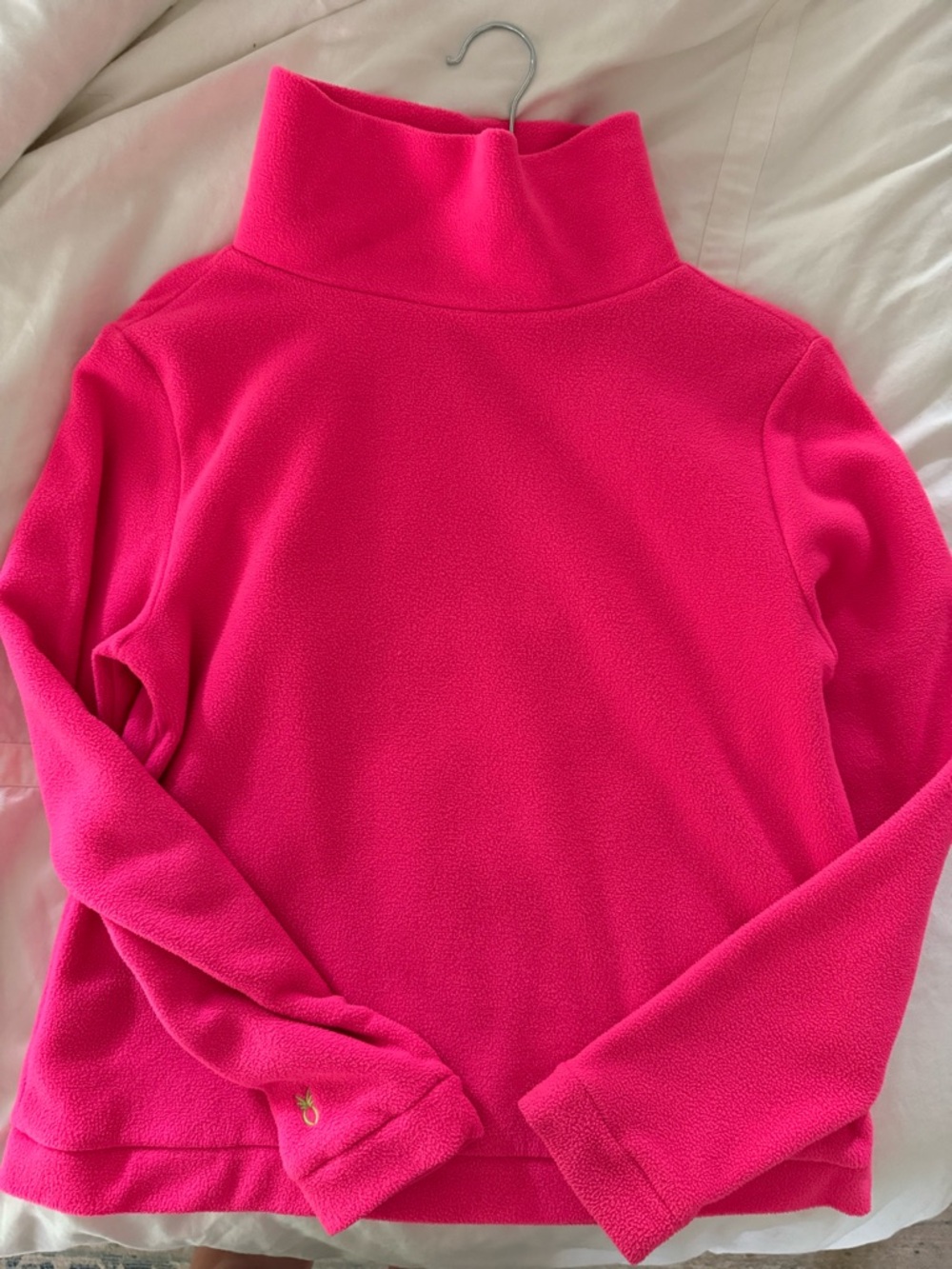 Dudley Stephen’s Women’s Fleece Turtleneck Sweater - Hot Pink